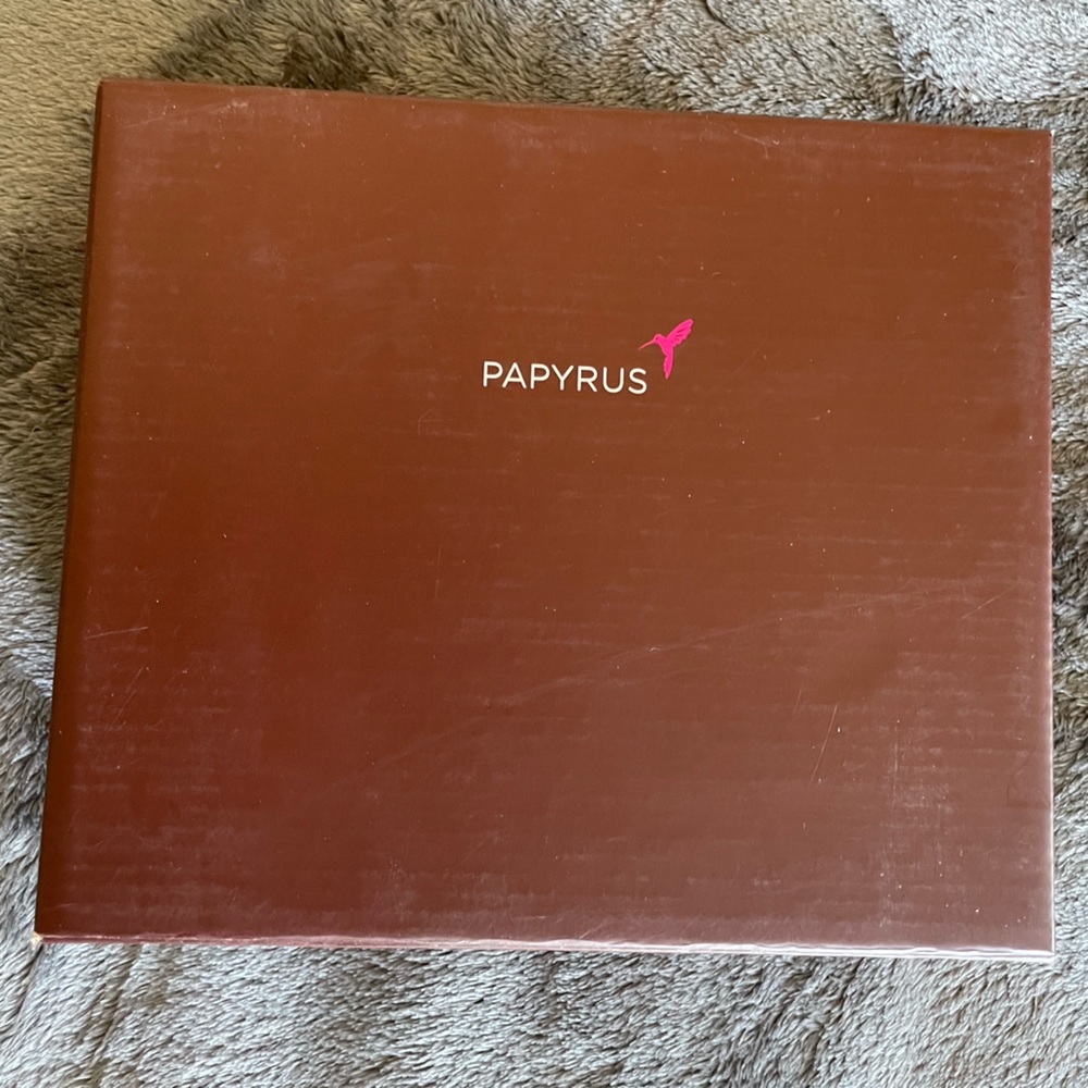 NWT Papyrus flower metal floating picture frame 5x7 inches